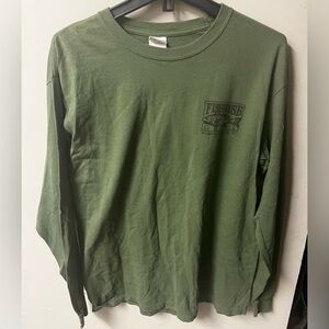 Gildan Graphic T Long Sleeve Ultra Cotton Forest Green Shirt